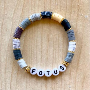 FOTUS - Felon of the United States - Handmade Friendship Bracelet - Custom Gift - Democrat - Liberal - Blue Wave - Not My President -
