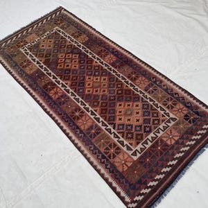 4&#39;6x7&#39;8 ft, Afghanischer Teppich, Kilim Teppich, Kelim Teppich, Wollteppich, Flachgewebe