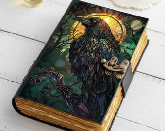 Raben Leder Grimoire Tagebuch: Zauberbuch der Schatten