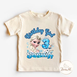 Frozen Birthday Shirt , Elsa Birthday Shirts, Frozen Custom Shirt , Frozen Personalized Tee, Frozen Family Party shirts Elsa Tee
