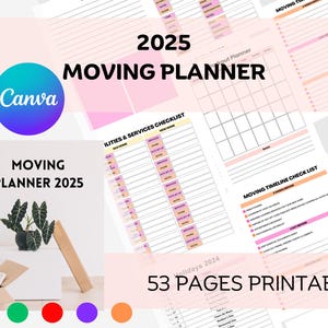 Moving Checklist & Planner | Your Guide to an Effortless Move Family Moving Planner | Keep Everyone Organized During the Move