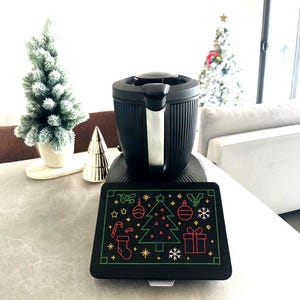 3D-Printed "Christmas Colourful" Screen Cover For Thermomix TM7