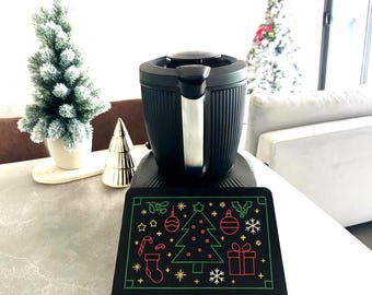 Thermomix TM7用3Dプリント「クリスマスカラフル」スクリーンカバー