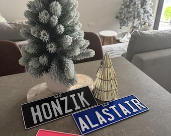 "Kinder-Nummernschild ""Novalty"", 3D-gedrucktes Namensschild für die Schlafzimmertür - Türschild"