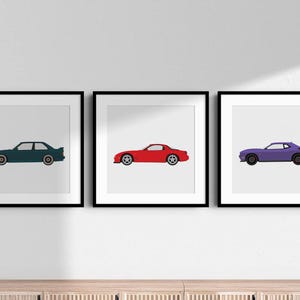 Custom Car Illustrations (Digital)