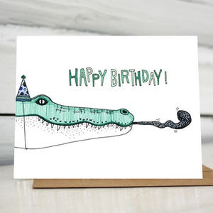 Crocodile  Birthday card
