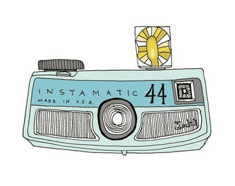 Vintage Instamatic Camera print