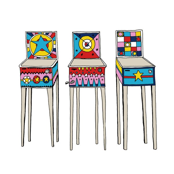 Pinball Art - Etsy