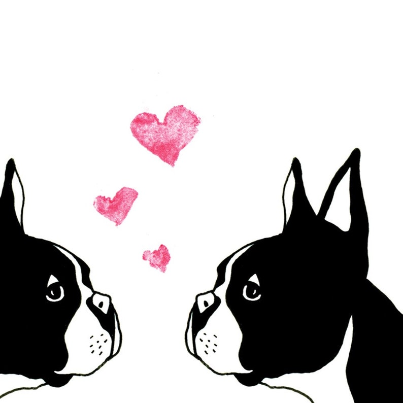 Boston Terrier Love Greeting Card image 4