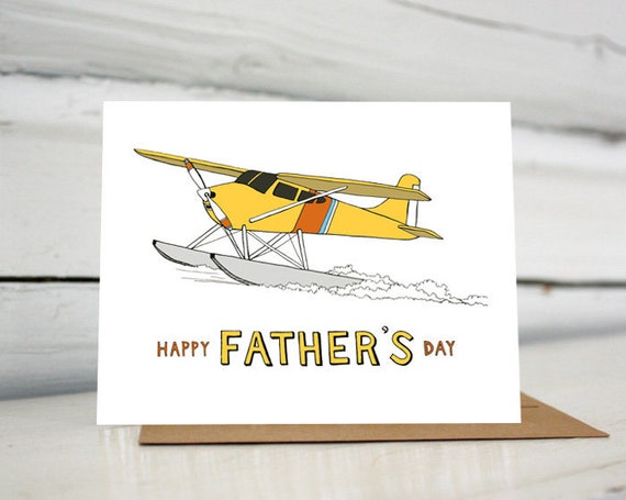 Tarjeta del Día del Padre del hidroavión - Etsy España Tarjeta del Día del Padre del hidroavión - Etsy España