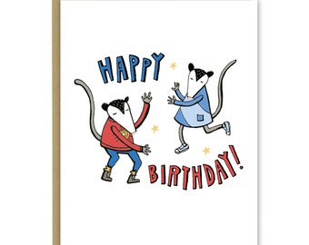 Birthday Card | Possum Dance Party Birthday Greeting Card