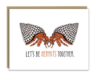 Hermit Crab Love Greeting Card