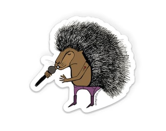 Punk Rock Porcupine Sticker