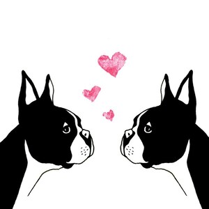 Boston Terrier Love Greeting Card image 2