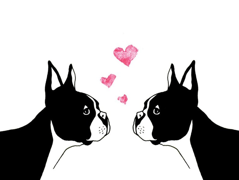 Boston Terrier Love Greeting Card image 2