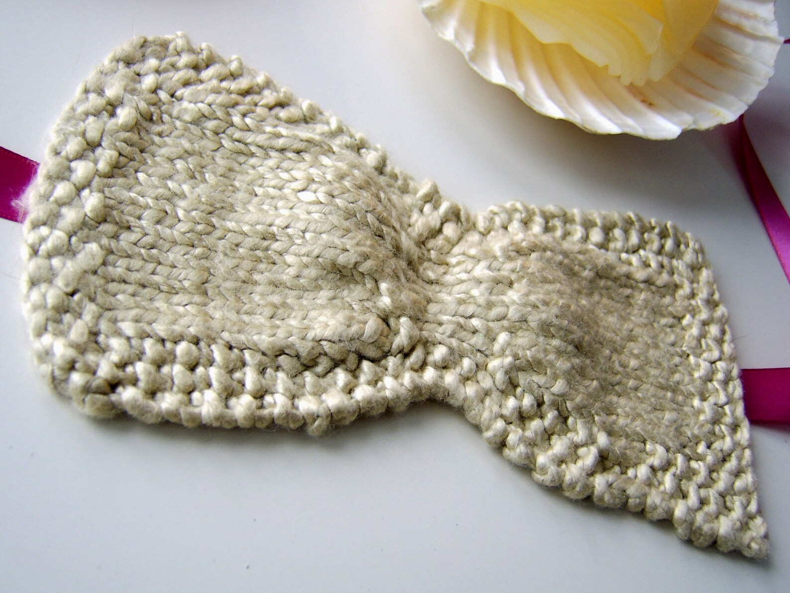 Ruched Eye Sleep Mask Free Knitting Pattern Digital PDF or Etsy