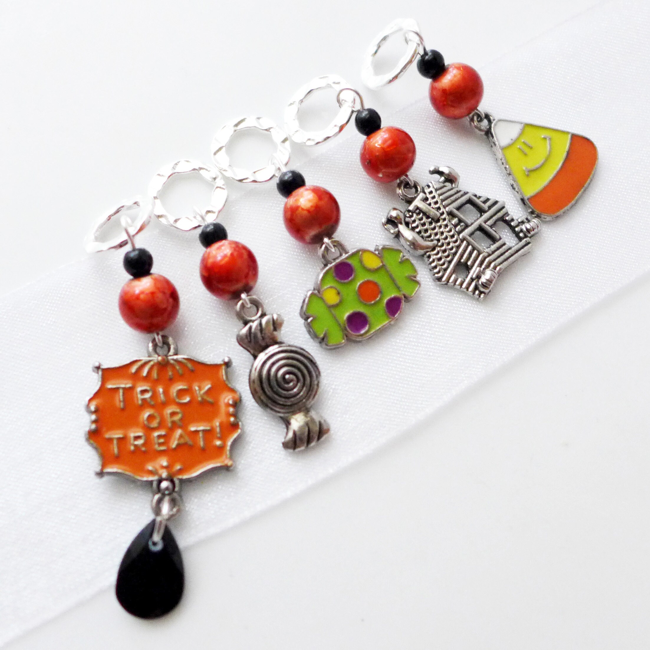 Trick or Treat Halloween Stitch Markers Handmade Gifts for Etsy