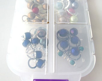 Snap 'n Go Notions Case - On-The-Go Storage Accessory for Knitters and Crocheters - Violet Purple