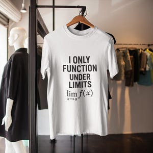 Funny Math Intigration Limits Unisex T-Shirt, Math Pun Tee, Math Teacher Gift, Mathematics Shirt, Geeky Math Top