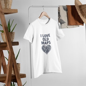 Vintage Map Lover Unisex Softstyle T-Shirt, Cartography Fan Gift, Wanderlust Tee, Geography Enthusiast Top, Map Collector Shirt