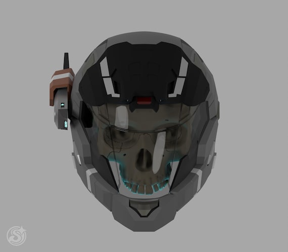 Haunted / Pilot Helmet STL | 3D Printer Files