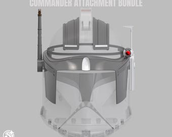 Commander Accessories Bundle STL - 3D Print Files Phase 1 Clone Trooper Helmet