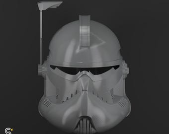 Commander Wolffe Helmet DIY Kit - Raw 3D Print