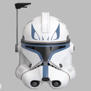 Captain Rex Helmet (Realistic) STL | Clone Trooper 3D Print Files