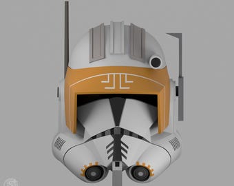 Animated Commander Cody Helmet STL | Clone Trooper 3D Print Files