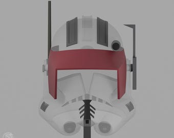 Animated Commander Accessories Bundle STL - 3D Print Files Clone Trooper Helmet