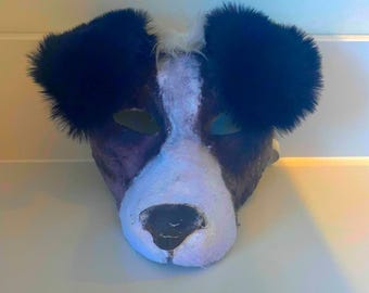 máscara de border collie therian