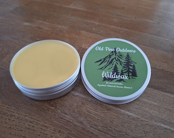 Cera natural para madera y cuero 100 ml. Wildwax de Old Pine Outdoors. Hecha a mano en los Países Bajos.