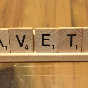 CUSTOM SCRABBLE Word Tray