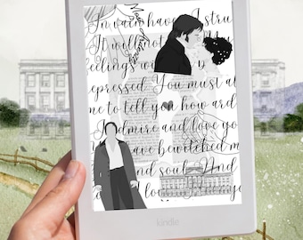 Pride and Prejudice Kindle Screensaver - Digital Product