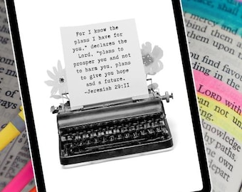 Jeremiah 29:11 Kindle Screensaver - Digital File