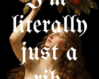 Poster "I'm Literally Just a Rib" Digital Print File -- DIGITAL DOWNLOAD