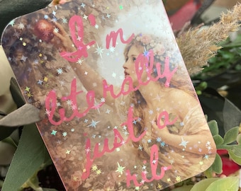 I’m Literally Just a Rib Sticker – Humorous Faith Based Waterproof Vinyl Sticker
