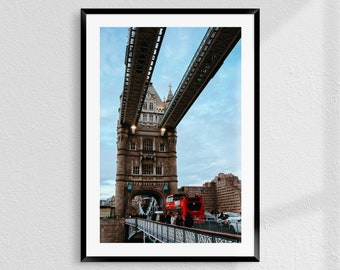 Tower Bridge London Photography Print: City Wall Art (Digital Download)