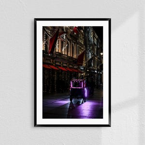 London Streets, Mayfair, London, New Year, Christmas Lights, Digital Download, Moment Photography, London Wall Art, Printable Poster, Print