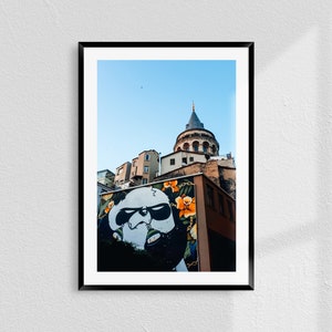Galata Tower view, Photography, Digital Download, Moment Photography, Istanbul Wall Art, Instant Download, Printable Poster, Print