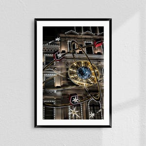 London Streets, Mayfair, London, New Year, Christmas Lights, Digital Download, Moment Photography, London Wall Art, Printable Poster, Print