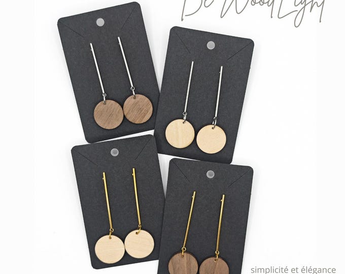 Boucles d’oreilles bohèmes en bois découpé laser – Accessoire unique et tellement léger
