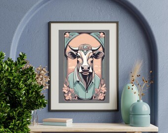 Cow in Fashion 4 - Instant Download - Digital Format -