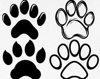 Paw Print SVG Bundle: Dog & Animal Designs (Digital Download)