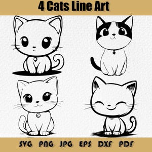 Cats Line Art Svg  Bundle,Png, Sublimation, Cricut, Digital Download,Cats Peeking Line Art SVG Bundle,Cats Peeking Line Art SVG Bundle