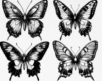 Butterfly SVG Bundle: Clipart, Laser Cut Files (Digital Download)
