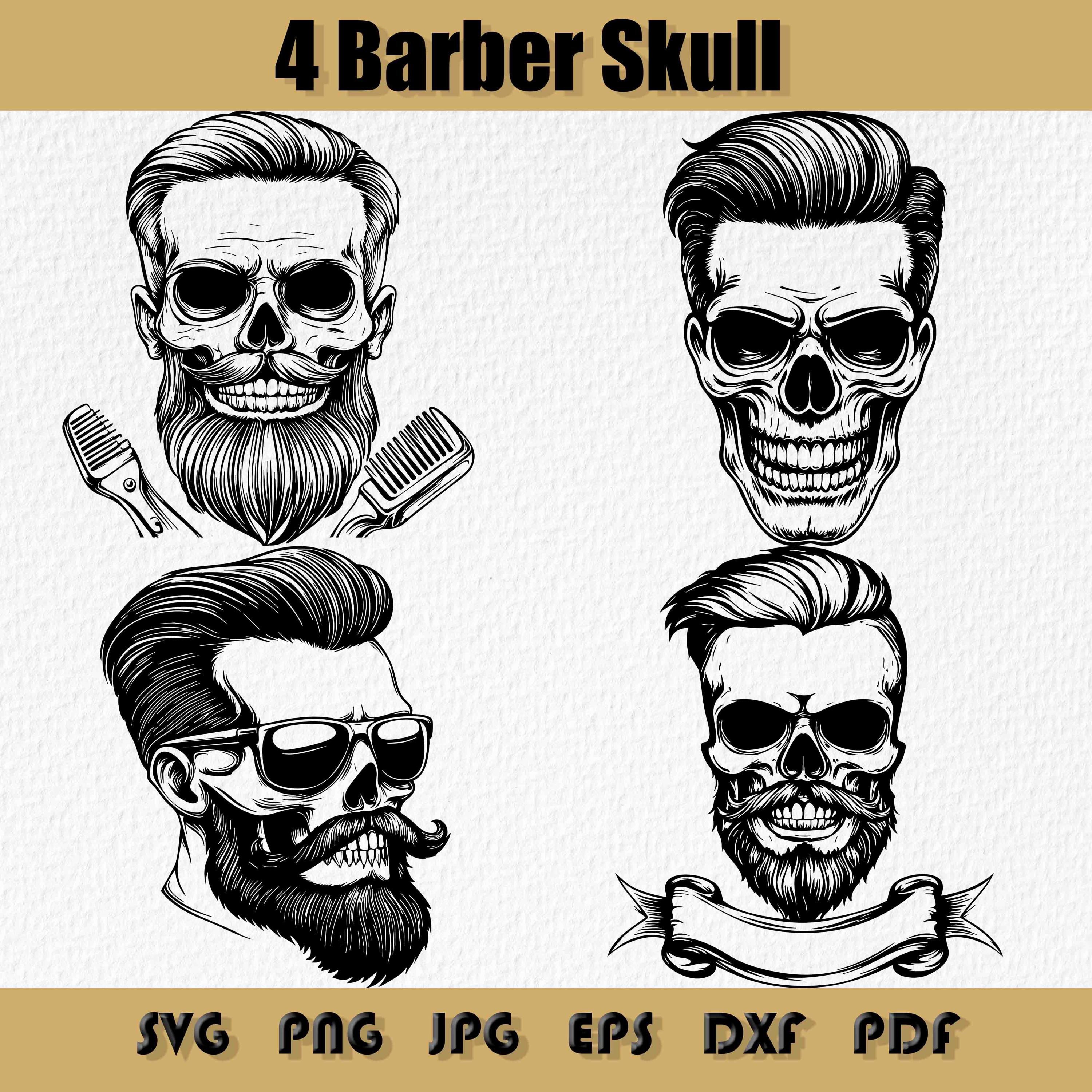 Calavera de barbero estadounidense svg España