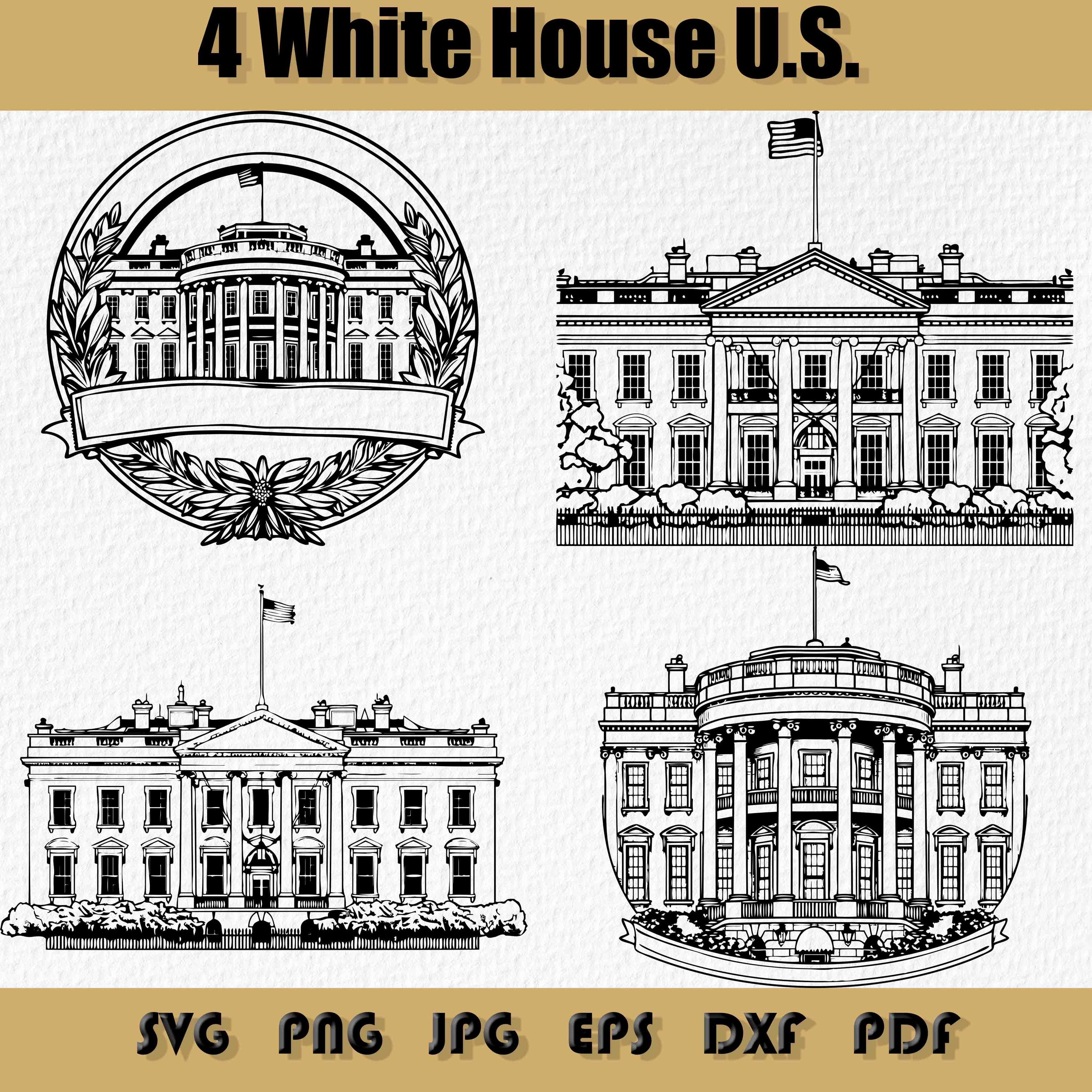 1950s Vintage Marx The White House Of The United States w