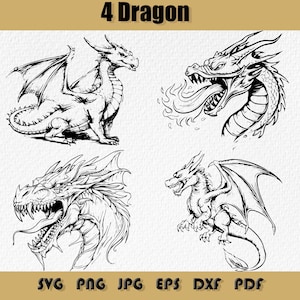 Dragon Svg Bundle ,Magic Dragon Png,Celestial Dragon Clipart,Medieval Dragon,Chinese Dragon Svg,Magical Dragon Svg,Dragon Svg Png Eps Vector
