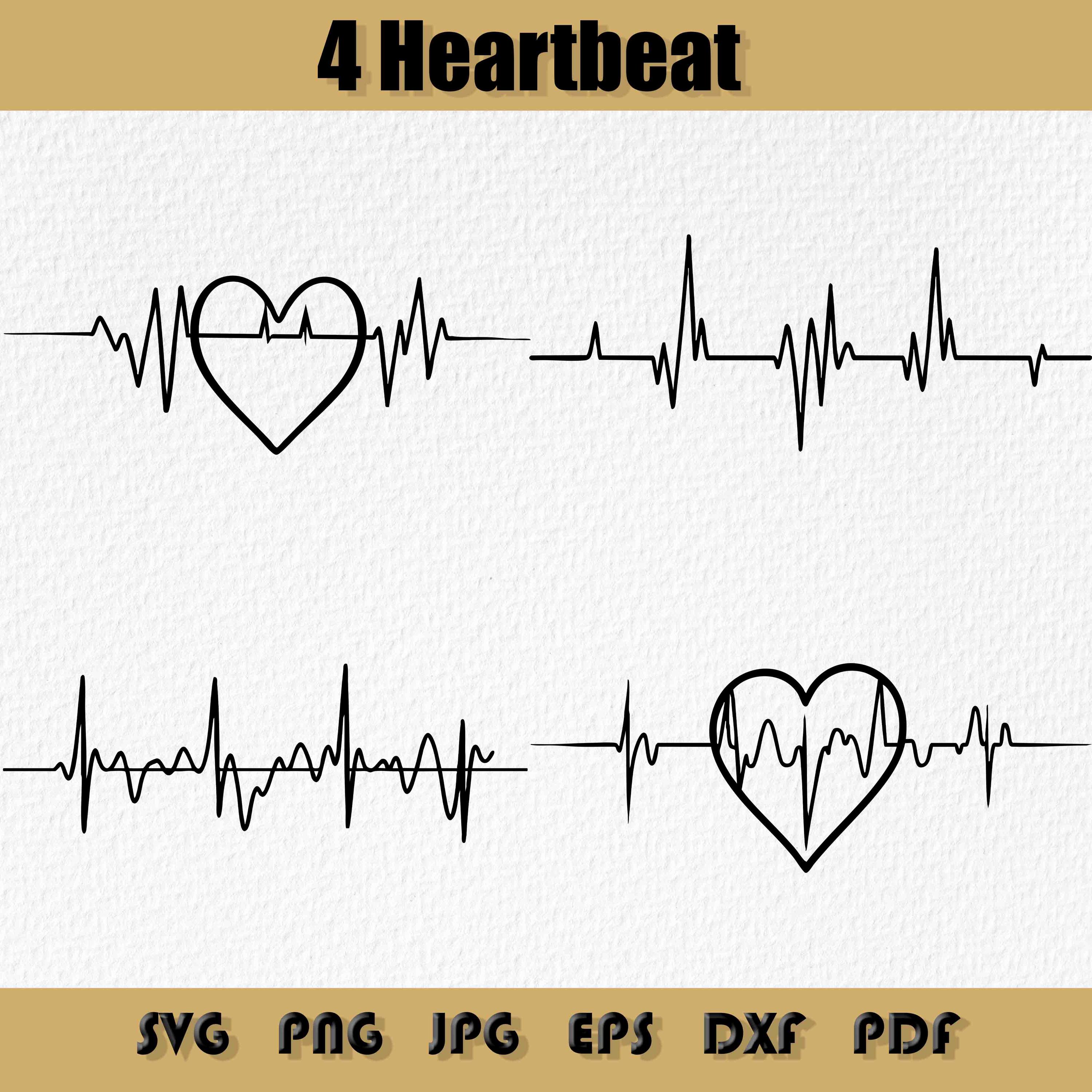 Heartbeat Lines Inspired by Heart Tattoos